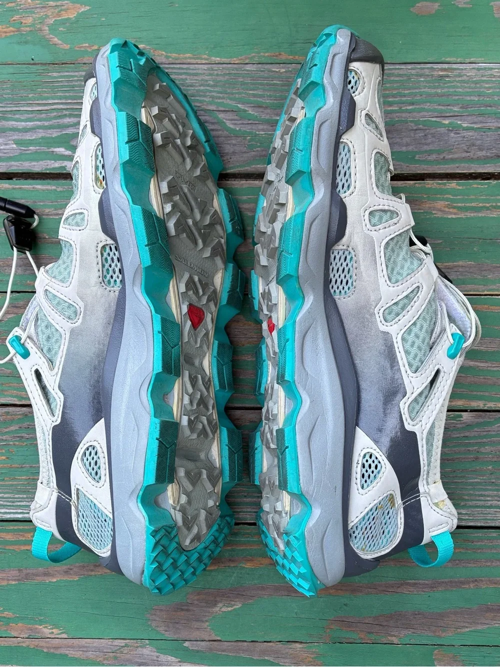 Salomon Gecko Water Shoes Womens Size 8 Cross Country Hybrid Sneakers Aqua Blue